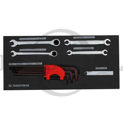 [EZM.5200228] 45 PCS TOOL SET KUNCI NEPLE 18.5 x 39.5CM MAXPOWER