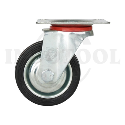 [EZM.5200592] RODA 4 " / RODA GEROBAK / RODA TROLI / TROLLEY  (BERPUTAR) RUBBER