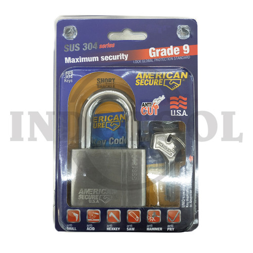 [EZM.5200688] GEMBOK ANTI MALING - KEY DIFFERENT GENERAL SHACKLE 50mm AMERICAN TOOL