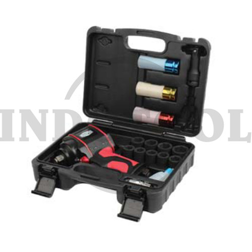 [EZM.5201024] 17 PCS COMPOSITE IMPACT WRENCH STUBBY PRO-401TK 1/2"- 610Nm MAXPRO