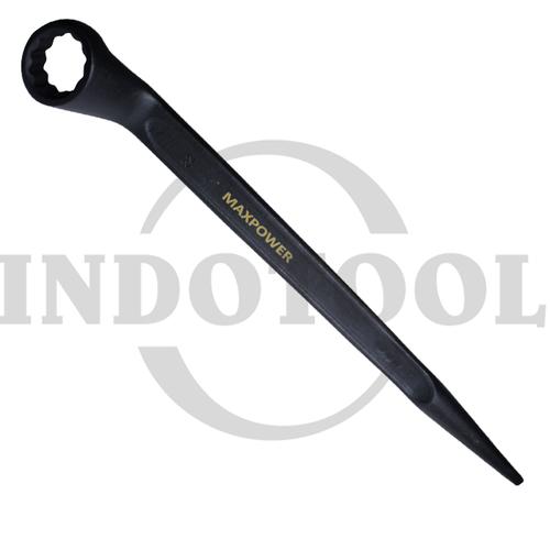 [EZM.5201046] KUNCI RING SINGLE 46 x 520MM / TAIL BOX END WRENCH BLACK MAXPOWER