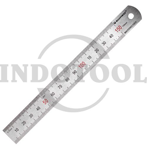 [EZM.5201064] METRIC STEEL RULER 6" (150mm) MAXPOWER
