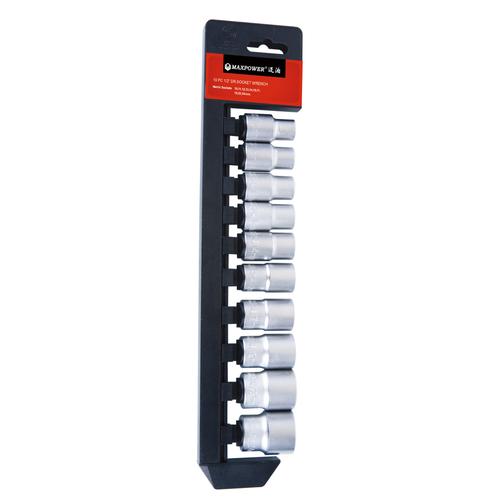 [EZM.5201272] Mata Socket / Mata Sock Set 1/2" 12 PT 10 Pcs MAXPOWER