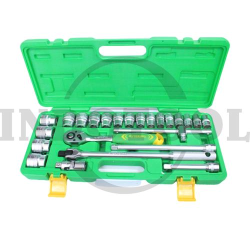 [EZM.5201520] 24 PCS 1/2" SOCKET WRENCH SET, INCHI 3/8" - 1-1/4", 6PT TEKIRO