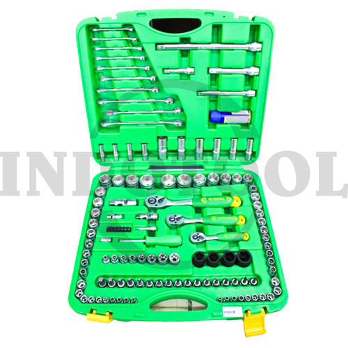 [EZM.5201682] 120 PCS, 1/4",3/8"&1/2" DR. SOCK.WRENCH SET, 6PT 0 TEKIRO