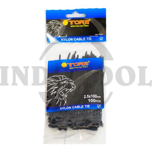 [EZM.5201683] CABLE TIES NYLON 2.5 x 100mm, BLACK TORA