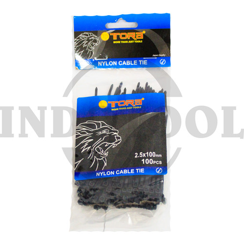 [EZM.5201683] CABLE TIES NYLON 2.5 x 100mm, BLACK TORA