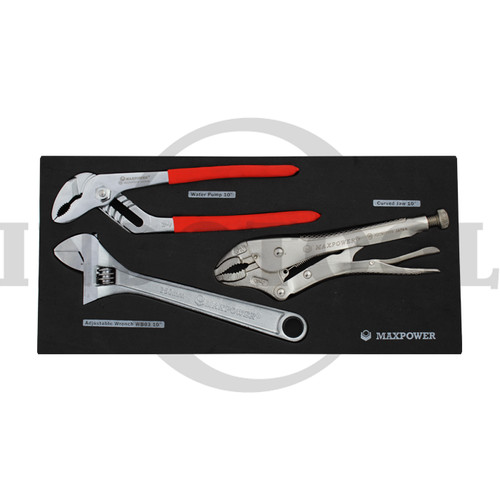 [EZM.5201710] 3 PCS TOOL SET KUNCI INGGRIS 18.5 X 39.5CM / WRENCH SET MAXPOWER