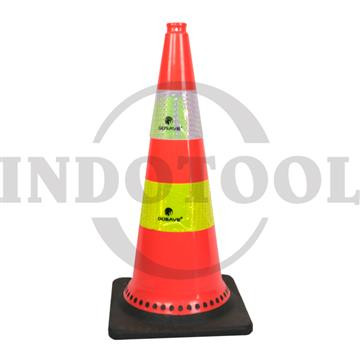 [EZM.5201728] TRAFFIC CONE 75 CM / KERUCUT LALU LINTAS / SAFETY CONE RUBBER
