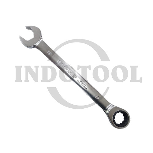 [EZM.5201744] KUNCI RING PAS RATCHET / RATCHETING COMBINATION WRENCH 17 MM MAXPOWER