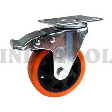 [EZM.5201787] RODA 4 " (REM) / RODA TROLI / RODA ETALASE/ RODA GEROBAK PVC CASTER