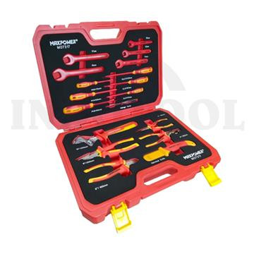 [EZM.5201905] 18 Pcs Peralatan Tukang Listrik Tool Set Insulated Maintenance Set MAXPOWER