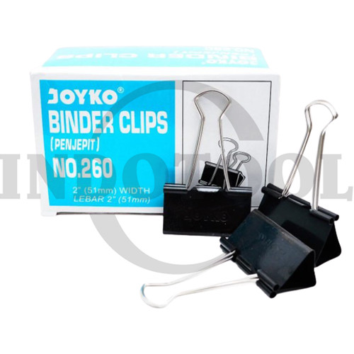 [EZM.5202376] PENJEPIT KERTAS 2 INCH / BINDER CLIPS 2" JOYKO