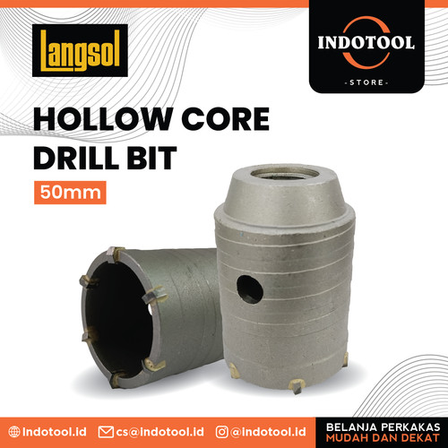 [EZM.5202837] Hollow Core Drill Bit Mata Bor Pelubang Beton Tembok 50mm - 80mm LANGSOL