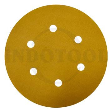 [EZM.5202842] Amplas Bulat 6 inch ( 6 Lubang ) Abrasive Disc 6" 6 Hole LANGSOL