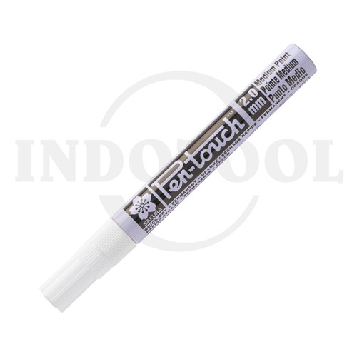 [EZM.5202907] Spidol Putih Pen Touch Medium Point White 42500 SAKURA