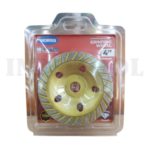 [EZM.5202922] Mata Gerinda Poles Beton 4 inch Diamond Cup Grinding Wheel MORRIS