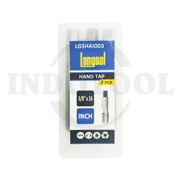[EZM.5203132] 3 PCS MATA BOR PEMBUAT DRAT 3/8" x 16 / 3 PCS HAND TAP, INCH LANGSOL