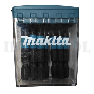 [EZM.5203754] 10 PCS IMPACT BLACK SCREW BIT IN FLIP TOP CASE E-14211 MAKITA