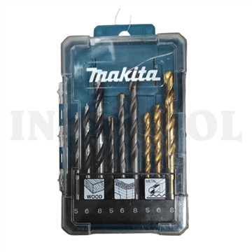 [EZM.5203757] 9 PCS HSS DRILL TIN SET  D71962 5,6,8mm MAKITA