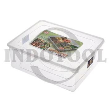 [EZM.5203907] Container Box 370 x 370 x 13.5mm / Tempat kue Donatsu SHINPO