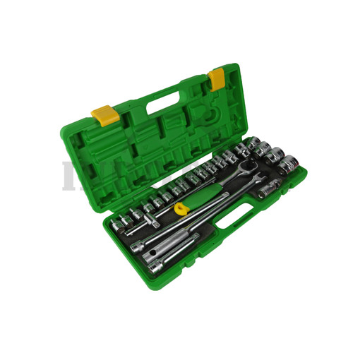[EZM.5205219] 24 PCS 1/2" SOCKET WRENCH SET, 6 PT 8-32mm / KUNCI SOCK SET TEKIRO