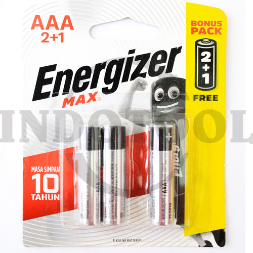 [EZM.5205290] BATTERY ALKALINE MAX E92 AAA BP2+1 MAX ENERGIZER