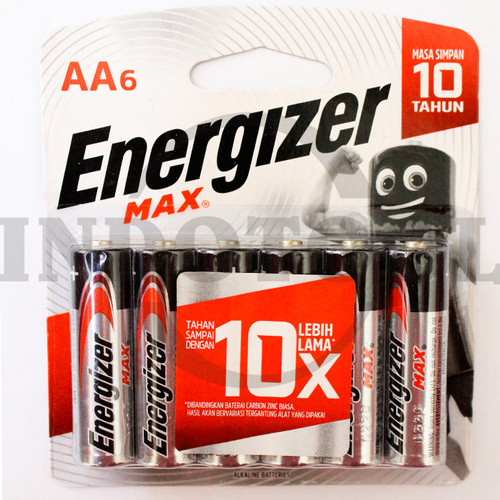 [EZM.5205296] BATTERY ALKALINE MAX E91 AA BP6 MAX ENERGIZER