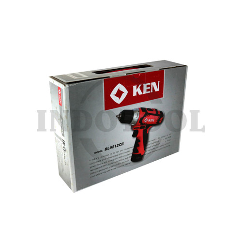 [EZM.5205850] MESIN BOR BATERAI 10MM 12V /CORDLESS DRILL Li-o TYPE-BL6212CB KEN 30Nm