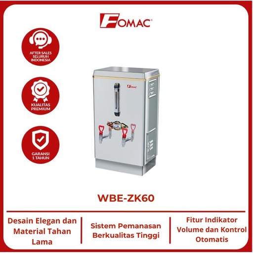 [EZO.5200003] Fomac Pemanas air Water Boiler WBE-ZK60