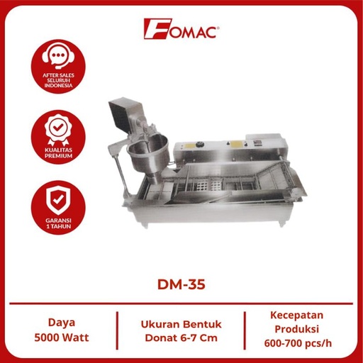 [EZO.5200005] FOMAC mesin pembuat donat / donut maker DM-35