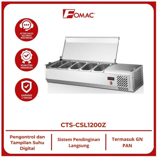 [EZO.5200009] FOMAC COUNTER TOP SALAD BAR SHOWCASE CTS-CSL1200Z