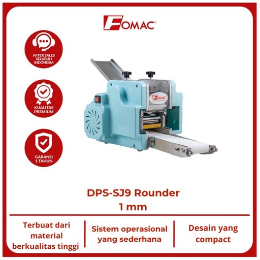 [EZO.5200012] FOMAC Mesin cetak kulit pangsit Dumpling Skin Maker DPS-SJ9 Rounder 1 mm