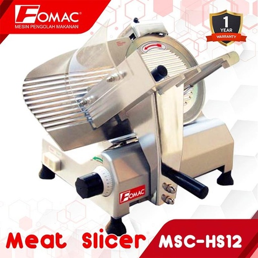 [EZO.5200019] FOMAC Mesin Pengiris Daging Tebal Tipis Meat Slicer MSC-HS12 Ketebalan Potongan 0 – 1,9 cm
