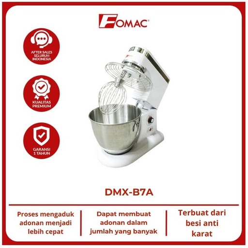 [EZO.5200035] FOMAC Dough Mixer DMX-B7A Mesin Pengaduk Adonan