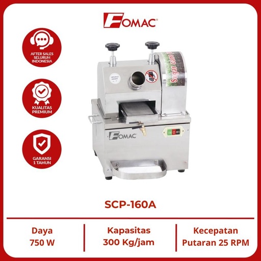 [EZO.5200043] FOMAC Sugar Cane Juice Extractor SCP-160A Mesin Pemeras Tebu