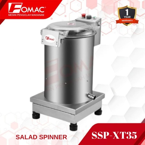 [EZO.5200072] Mesin Salad Spinner Machine SSP-XT35 Mesin Pengering Air Sayuran FOMAC 0088