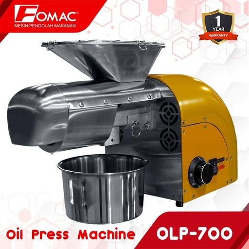 [EZO.5200075] FOMAC Oil Press Machine OLP-700 Mesin Pengekstrak Minyak Biji Kacang 0088