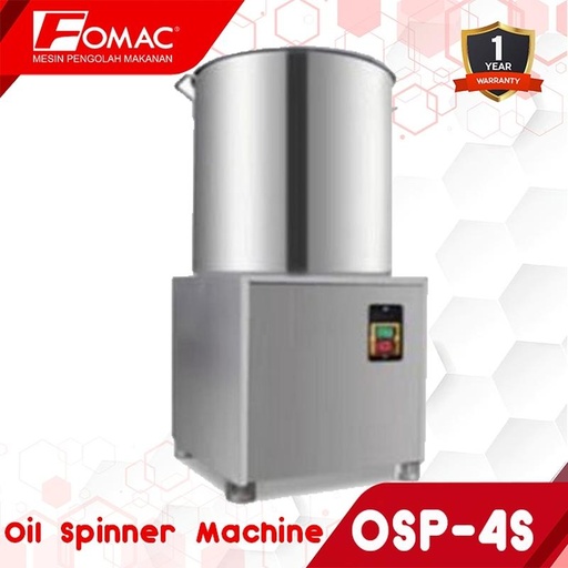 [EZO.5200076] FOMAC Oil Spinner OSP-4S Mesin Pemutar Pemisah Minyak Kapasitas 4 Liter Peniris 0088