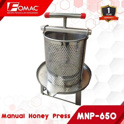 [EZO.5200080] FOMAC Mesin Pemeras Madu Manual Honey Press MNP-650 Manual Penekan Sarang Madu 0088