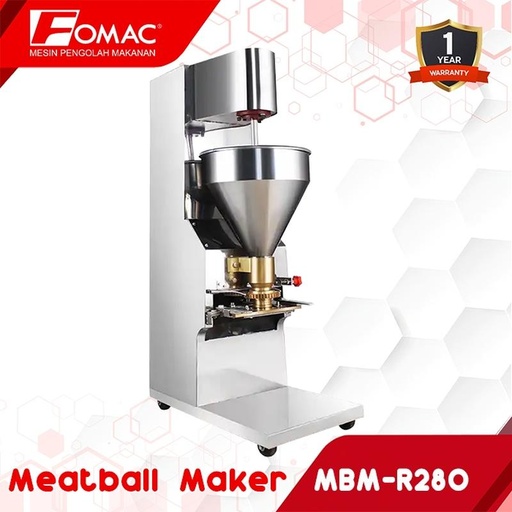 [EZO.5200084] FOMAC Mesin Pencetak Bakso MBM-R280 Meatball Maker Mencetak Bakso Dengan 4 Ukuran 0088
