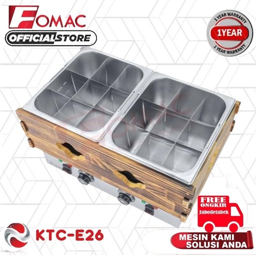 [EZO.5200089] FOMAC Kanto Cooking KTC-E26 Mesin Penghangat Makanan Perebus Odeng 0088