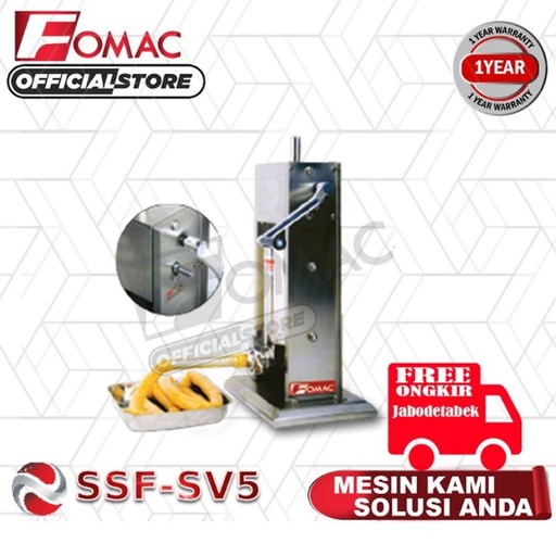 [EZO.5200094] Mesin Pencetak Sosis SSF-SV5 FOMAC 0088
