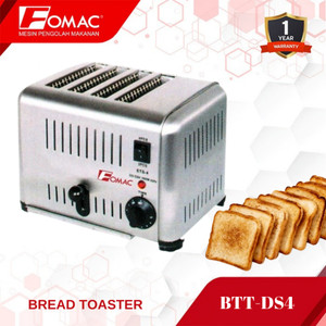 [EZO.5200101] Mesin Pemagang Roti Bread Toaster BTT-DS4 Fomac 0088