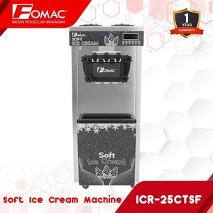 [EZO.5200105] FOMAC Soft Ice Cream Machine ICR-25CTBF ICR-25CTSF Mesin Es Krim 3 Tuas Roda berdiri 0088