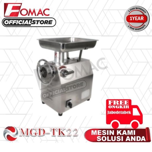 [EZO.5200115] Mesin Penggiling Daging Meat Grinder MGD-TK22 FOMAC 0088