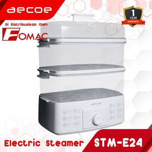 [EZO.5200135] AECOE Electric Food Steamer STM-E24 Pengukus Makanan Kukusan Listrik 0088