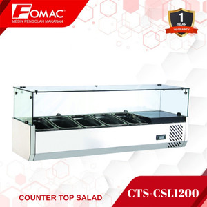 [EZO.5200155] FOMAC Showcase CTS-CSL1200 Mesin Counter Top Salad Bar 0088