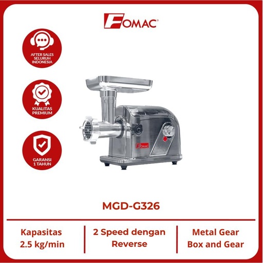 [EZO.5200157] FOMAC Meat Grinder MGD-G326 Mesin Penggiling Daging Reverse 2 Speed