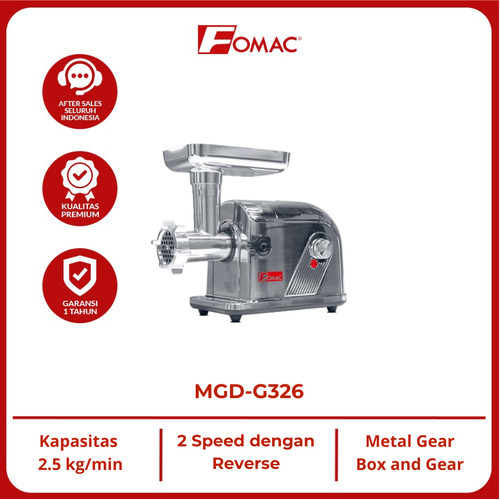 [EZO.5200157] FOMAC Meat Grinder MGD-G326 Mesin Penggiling Daging Reverse 2 Speed